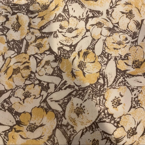 Banana Republic Fit Flare Silk Floral Hi Lo Skirt - Picture 4 of 5